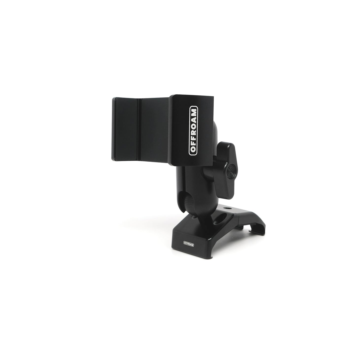 Image of Offroam Phone Mount for Ford Ranger | Everest 2022-2025. This premium phone mount installs easily without drilling or glue. Spring loaded Universal holder for use with any phone. Perfect placement without blocking screens, driver view, or air flow. Fully adjustable positioning.