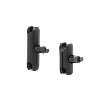 Image of Offroam Regular and Medium size Articulating Arms. Offroam premium all metal phone mounts install easily without drilling or glue. Perfect placement without blocking screens, driver view, or air flow.