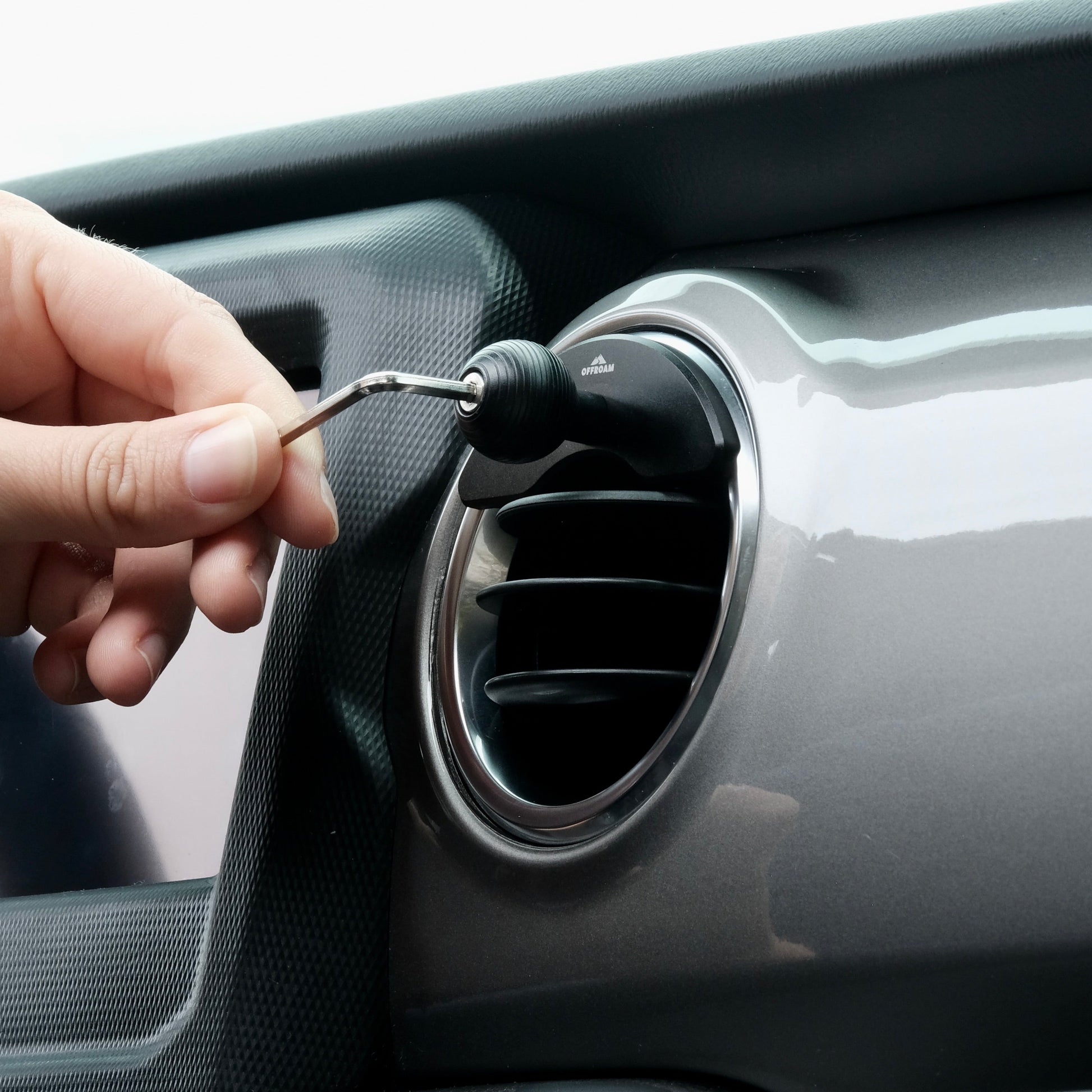 Aluminum Phone Mount For Jeep Wrangler JL & Gladiator JT (2018-2023) & Sahara, Vent Cell Phone Holder With 360° Rotation Ball Head Adapter Compatible With IPhone & Android & Smartphone